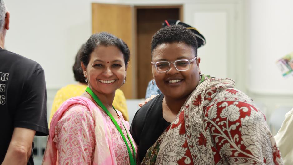 Meena Sharma and Cleopadia Mohlaodi Meena Sharma and Cleopadia Mohlaodi